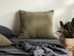 Parachute Pillowcases + Shams*Linen Box Quilted Euro Sham
