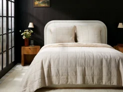 Parachute Pillowcases + Shams*Linen Box Quilted Euro Sham