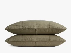 Parachute Pillowcases + Shams*Linen Box Quilted Sham Set