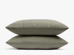 Parachute Pillowcases + Shams*Linen Box Quilted Sham Set