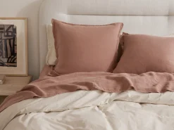 Parachute Pillowcases + Shams*Linen Euro Sham