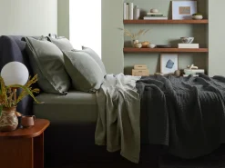 Parachute Pillowcases + Shams*Linen Euro Sham