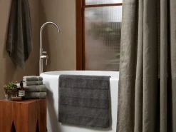 Parachute Rugs + Mats*Organic Stripe Looped Bath Rug