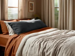 Parachute Pillowcases + Shams*Vintage Linen Body Pillow Cover