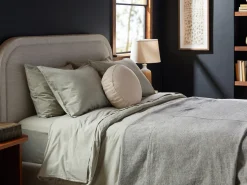 Parachute Pillowcases + Shams*Vintage Linen Round Pillow Cover